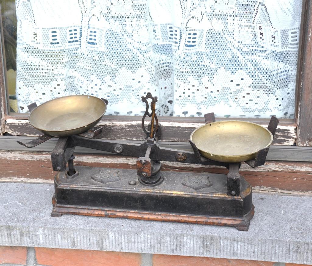 ancienne balance en fonte, Ophalen of Verzenden