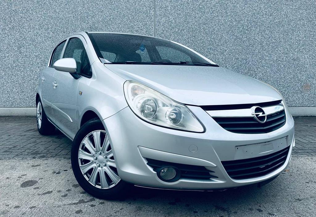 Opel Corsa 1.2-16V 5-DEURS!-AIRCO!-CRUISE!-GEKEURD VR.VRKP!, Auto's, Voorwielaandrijving, Stof, Zwart, 4 cilinders