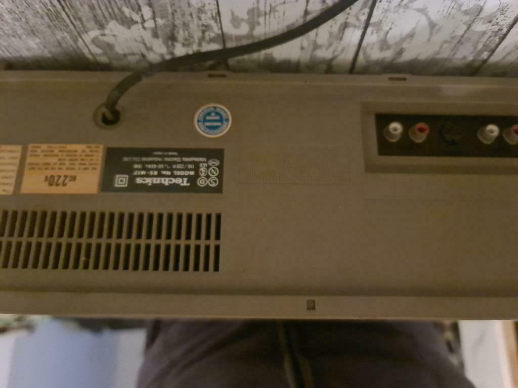 Technics cassette deck M17, Enlèvement