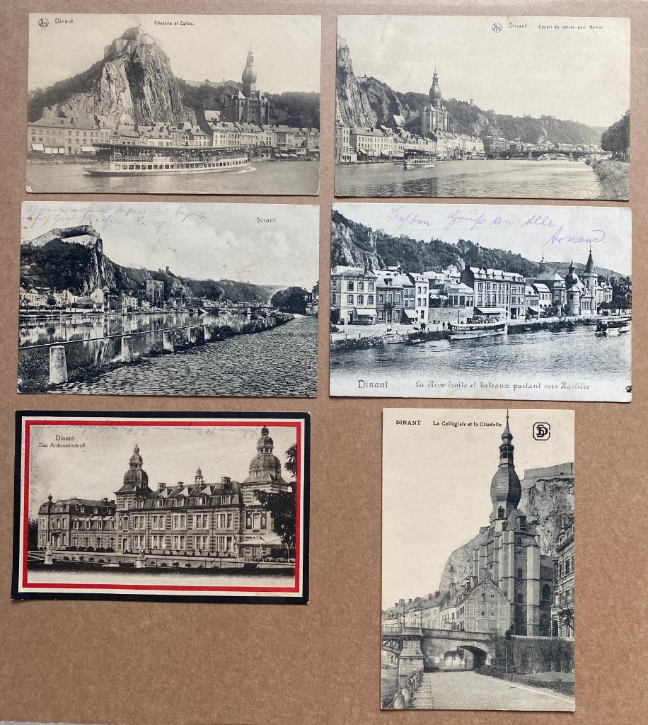 6 postkaarten DINANT FELDPOST wo1 1914 1914 1915 1916 1917, Verzamelen, Ophalen of Verzenden