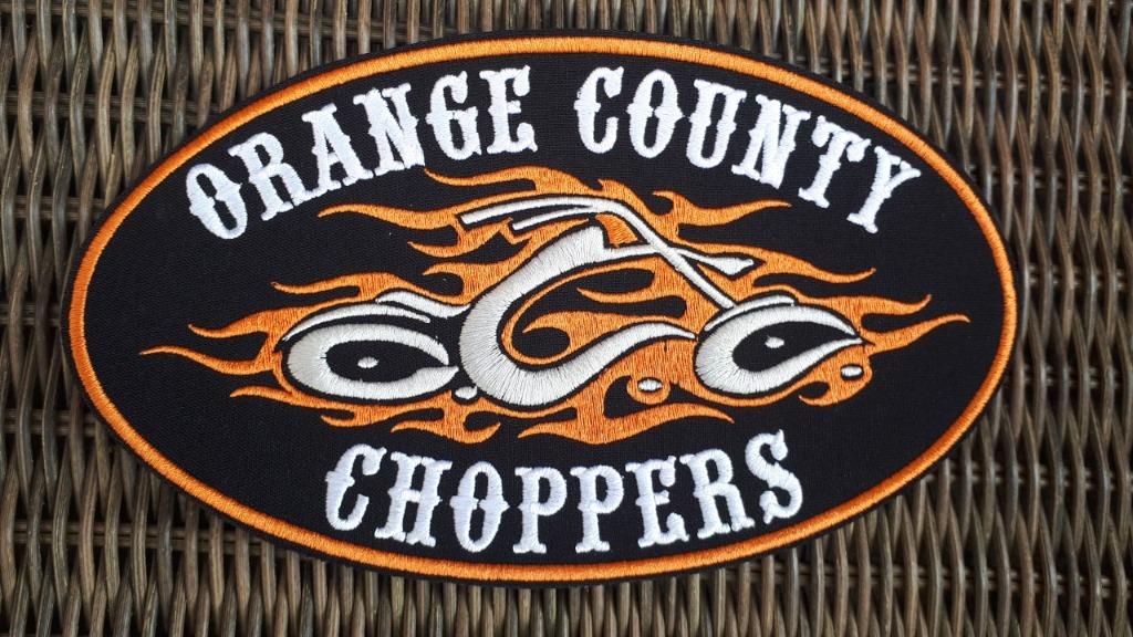 Orange County Choppers strijkpatch biker - 232x134mm (Large), Hobby en Vrije tijd, Ophalen of Verzenden, Nieuw