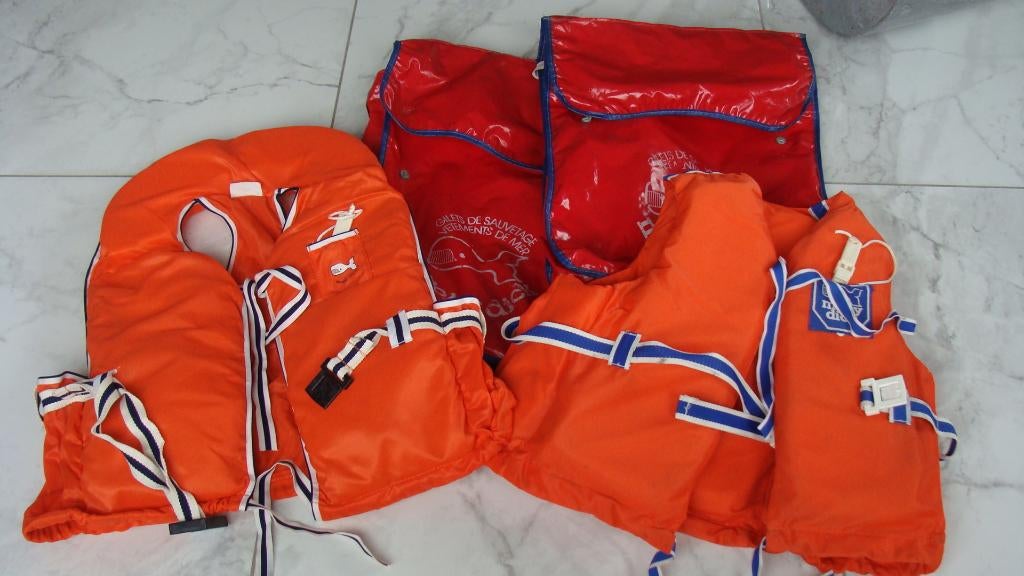 gilets de sauvetage,1 adulte et 1 enfant, Moby Dick, vintage, Heer, Ophalen of Verzenden, Zo goed als nieuw, Moby Dick,