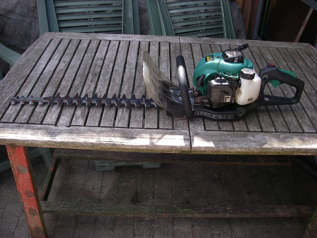 haagschaar, Ophalen, Gebruikt, Benzine, Powerplus garden