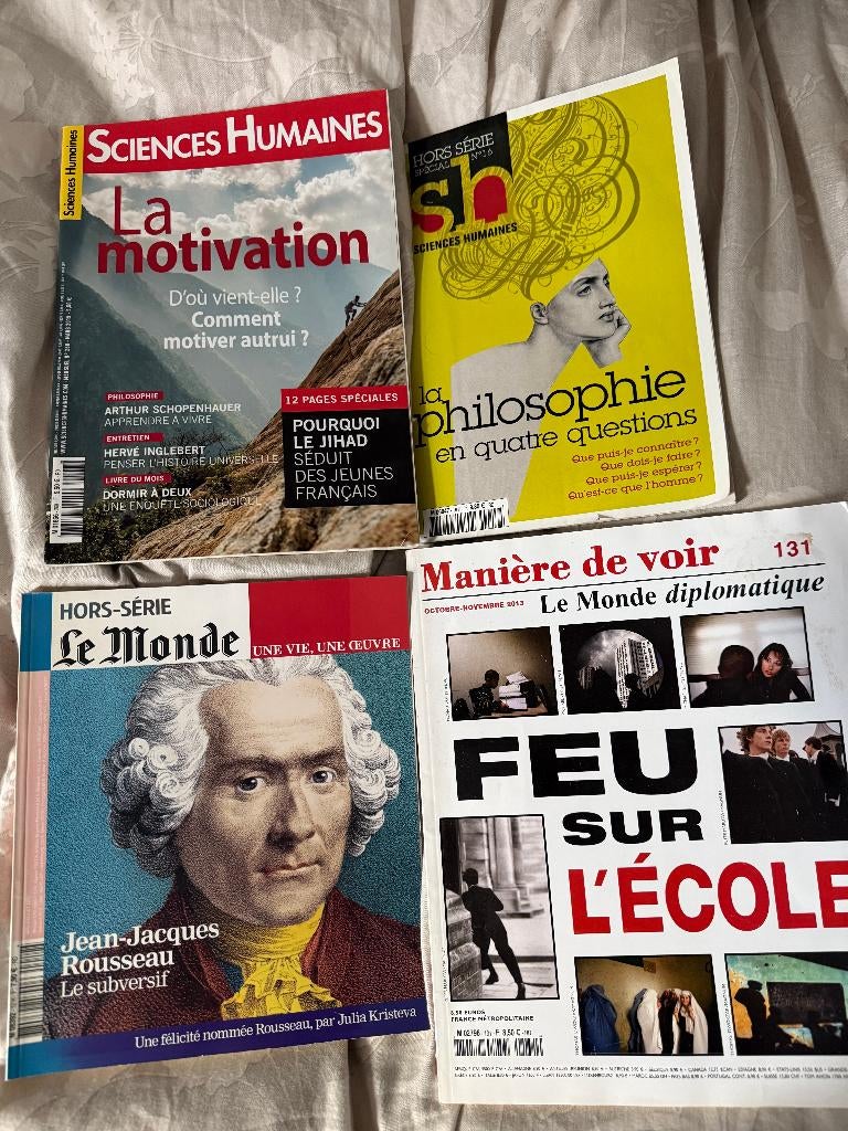 Revues de Sciences humaines, lot de 4, Envoi, Autres types