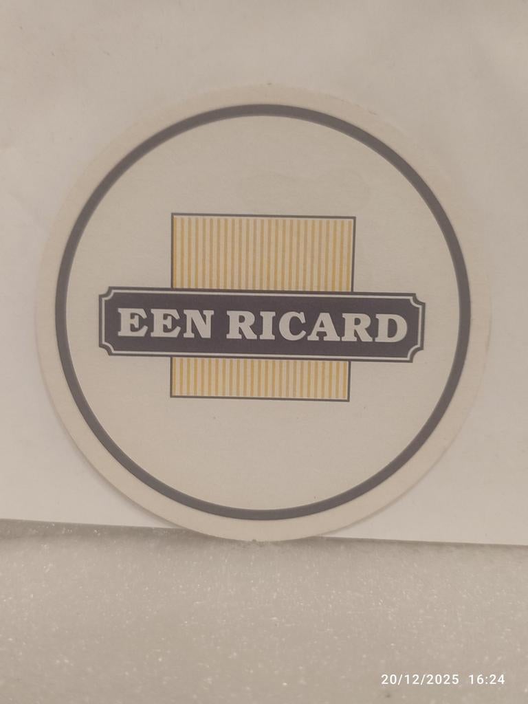 Ancien sous-bock RICARD ., Enlèvement ou Envoi, Comme neuf, Sous-bock, Autres marques