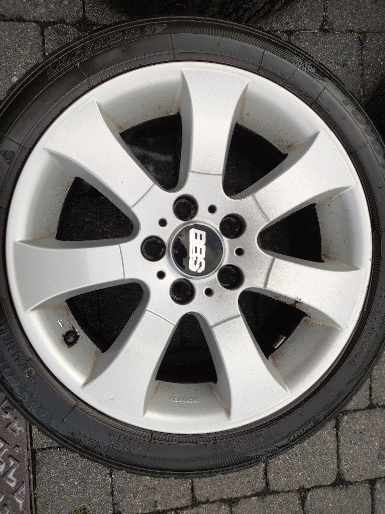 Jantes BBS avec pneus hiver 17' BMW, Pneus et Jantes, Pneus hiver, Véhicule de tourisme, 17 pouces