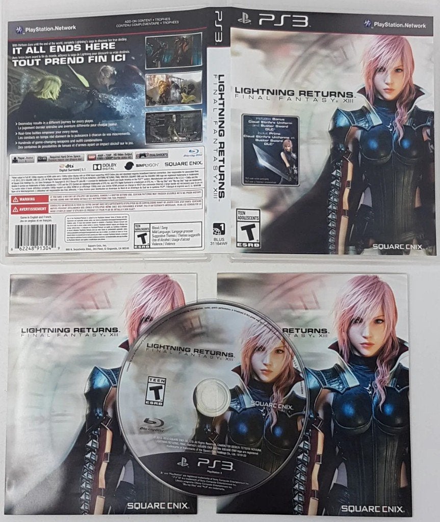 Final Fantasy XIII Lightning Returns: PS3/4 Game + Strategy, Ophalen of Verzenden, Zo goed als nieuw, Role Playing Game (Rpg)