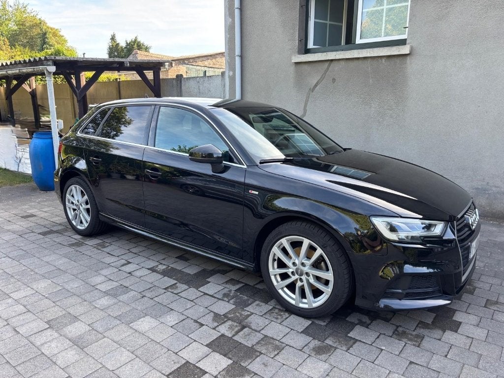 Audi A3 Sportback 30 TDI S-Line – Mei 2020 – 95.000 km, Auto's, Voorwielaandrijving, Zwart, Leder, 5 deurs