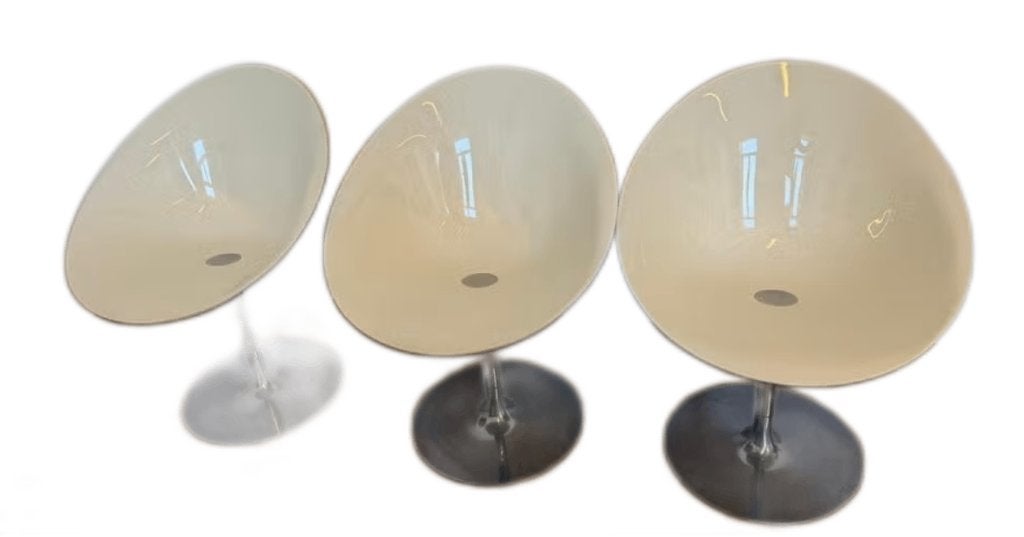 3 stuks design stoelen Eros || Kartell, Huis en Inrichting, Ophalen, Gebruikt, Wit, Drie