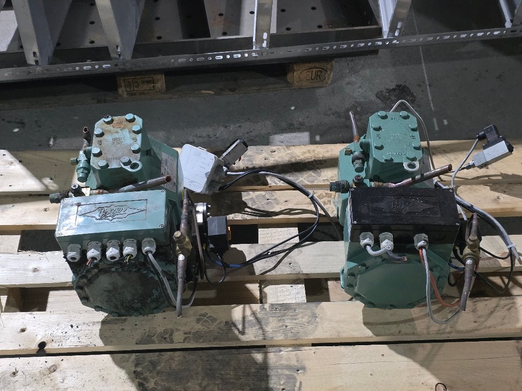 2 x Bitzer koelen compressor CO2 2HSL-3K-40S 400V, Ophalen, Gebruikt