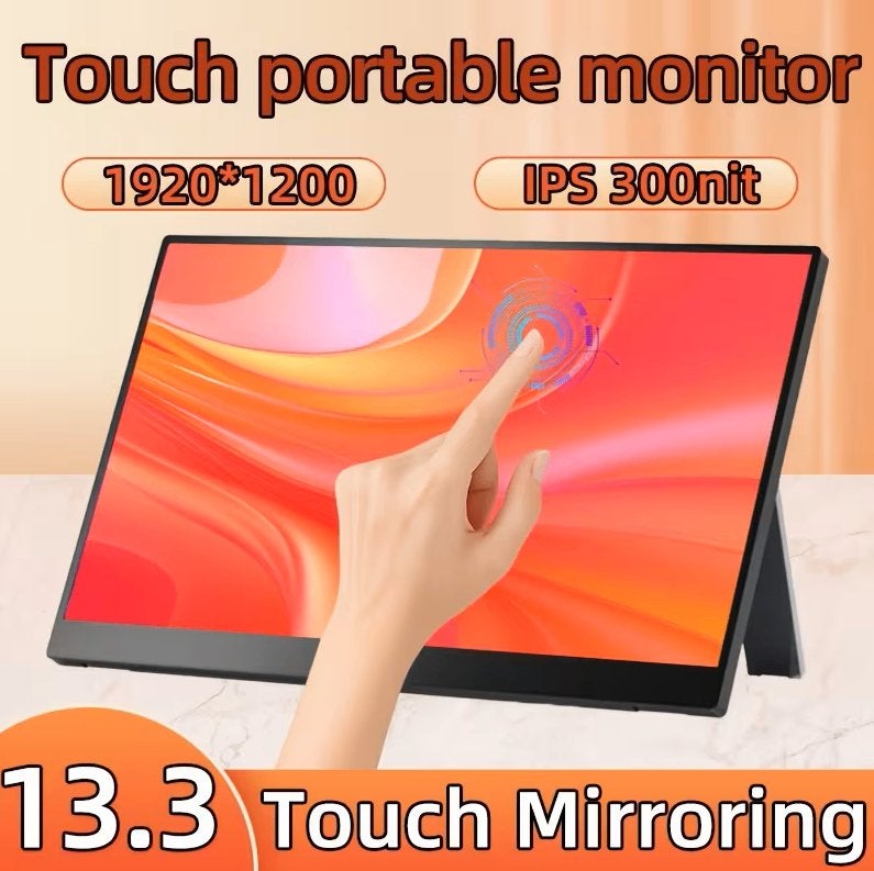 Moniteur portable à écran tactile USB-C 13,3pouces 1920x1200, Informatique & Logiciels, Enlèvement, Neuf, USB-C, Écran tactile