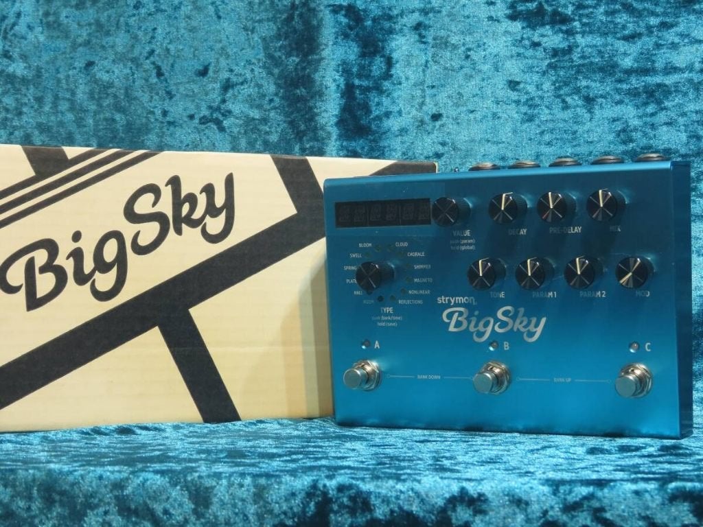 Strymon BigSky Reverb pedaal in uitstekende staat, Muziek en Instrumenten, Ophalen of Verzenden, Reverb