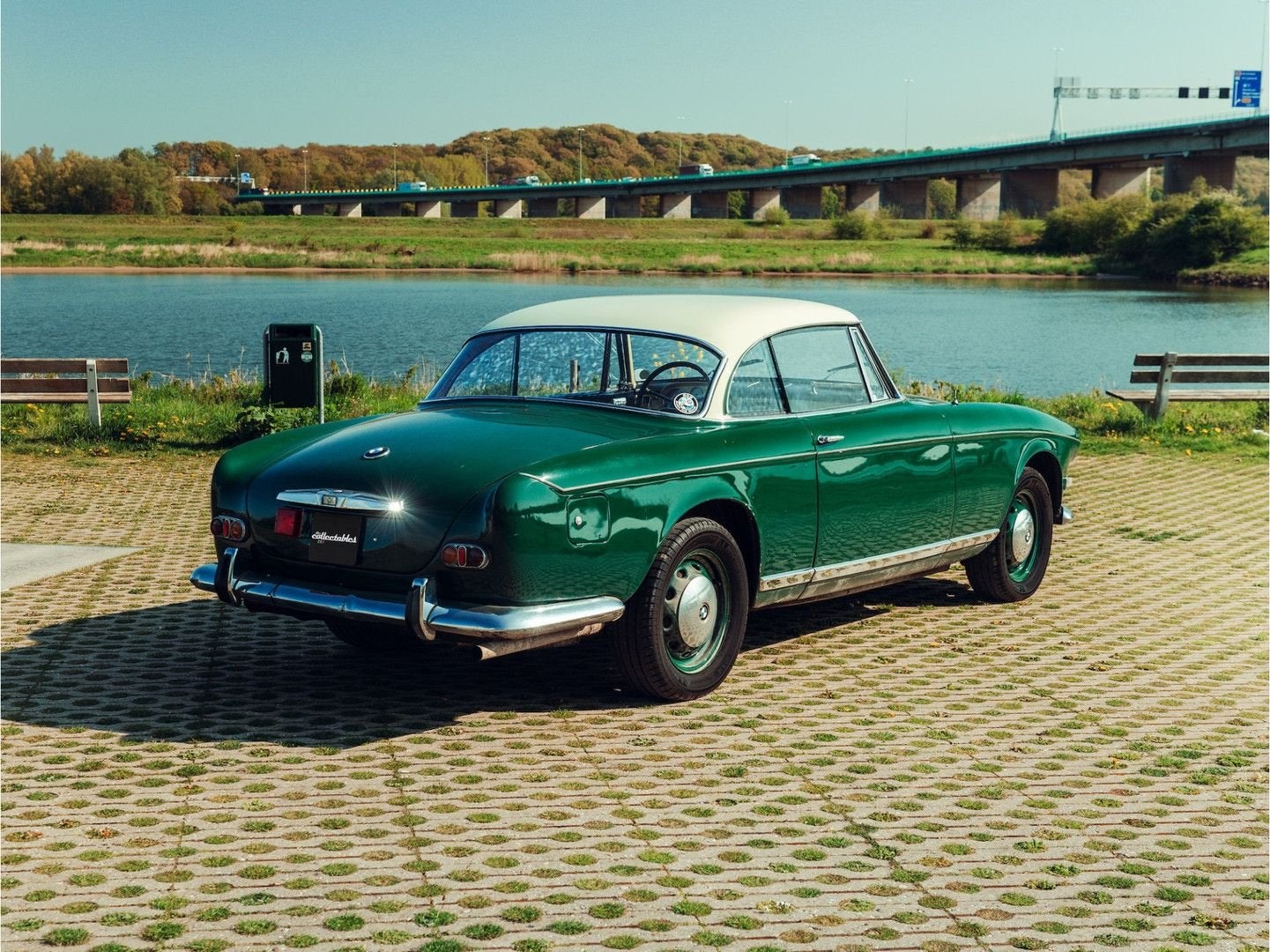 BMW 503 V8 Coupe 1956 Stuurschakeling Zeer originele Belgisc, foto 2