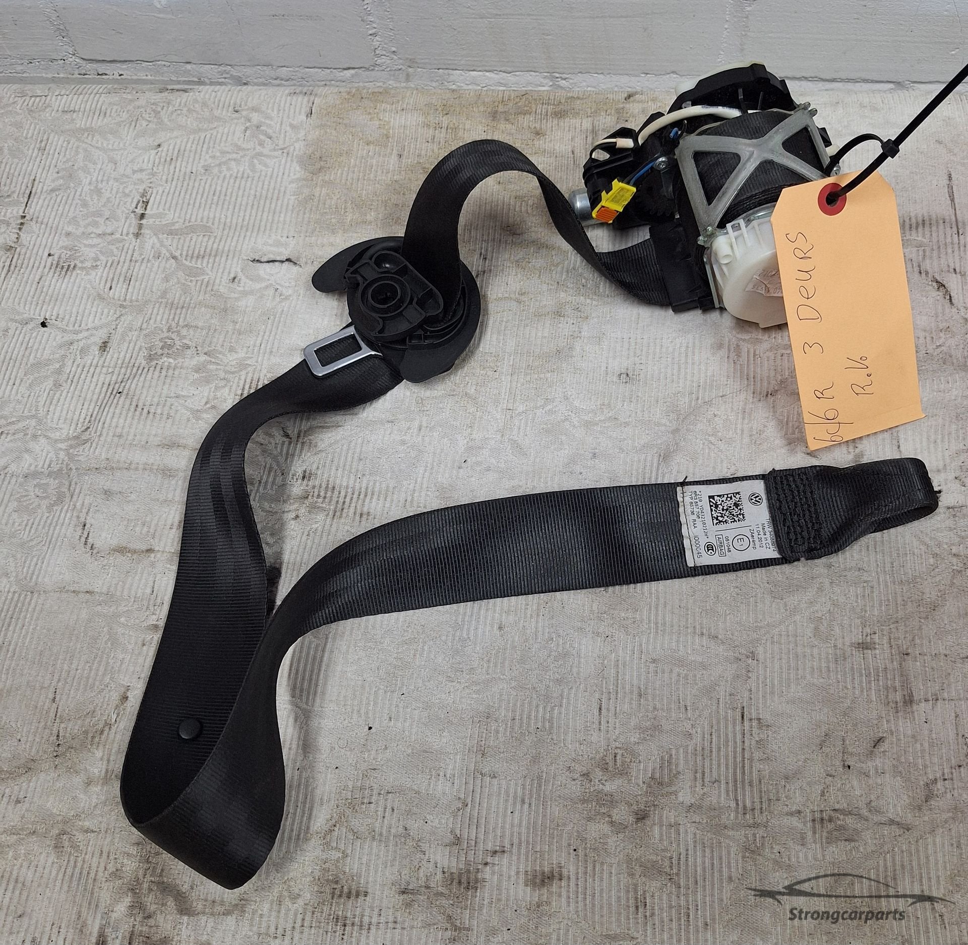 Gordelspanner VW Polo 6R rechts 3 deurs gordel is goed., Volkswagen, -, Utilisé, -