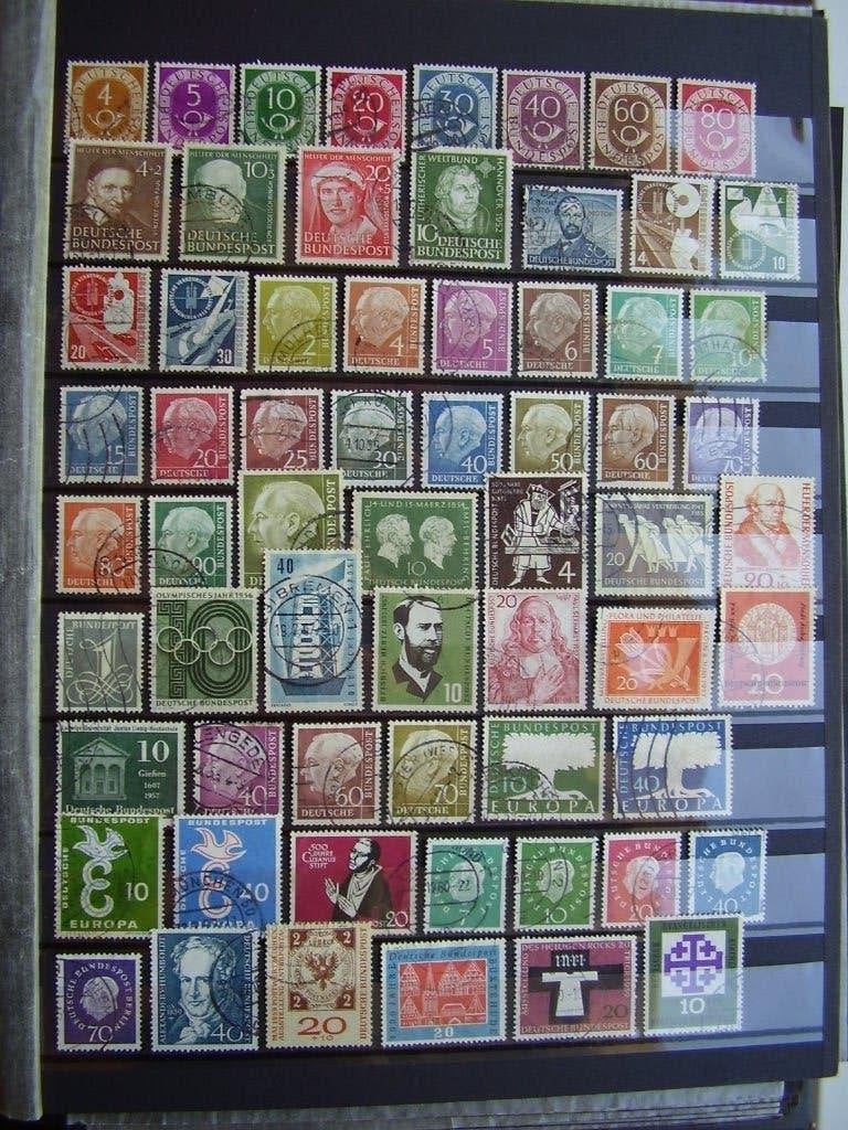Duitsland (Bundespost) - Gestempelde verzameling - Hoge CW, Enlèvement ou Envoi