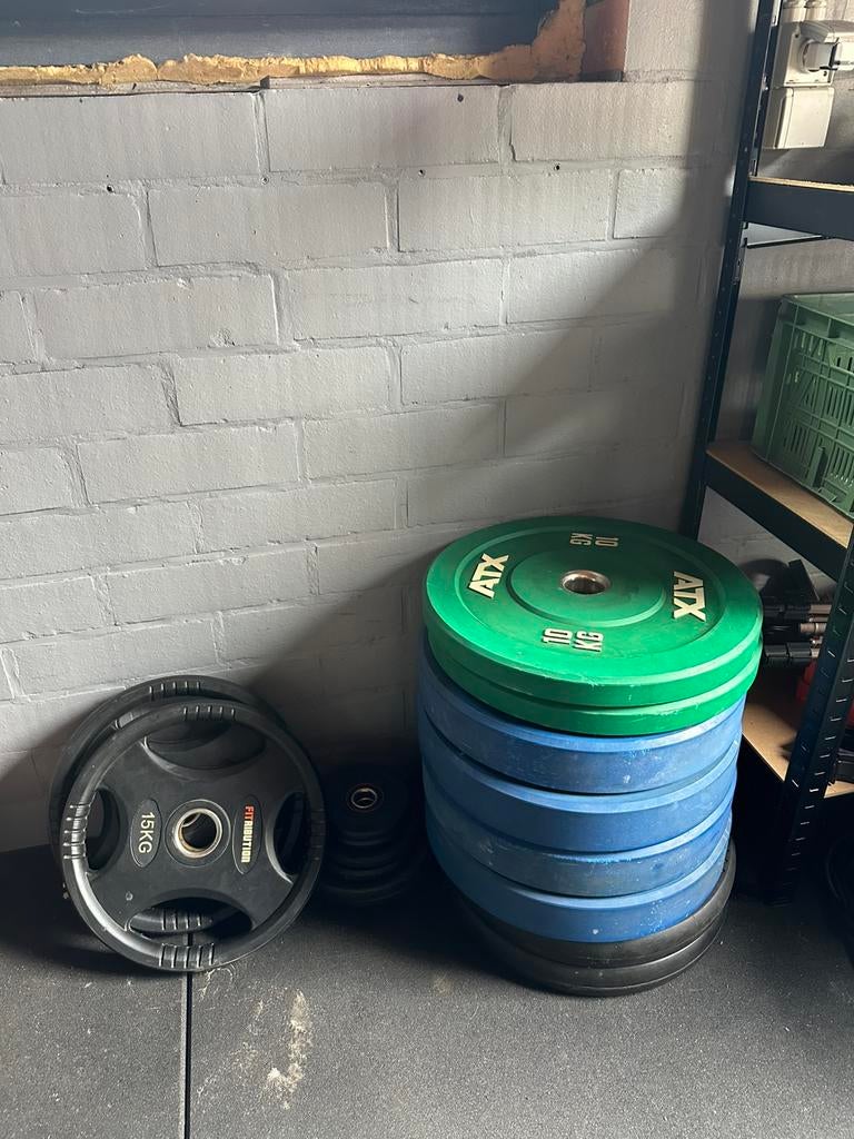 ATX BUMBERPLATES, Sport en Fitness, Fitnessmaterialen, Ophalen, Zo goed als nieuw
