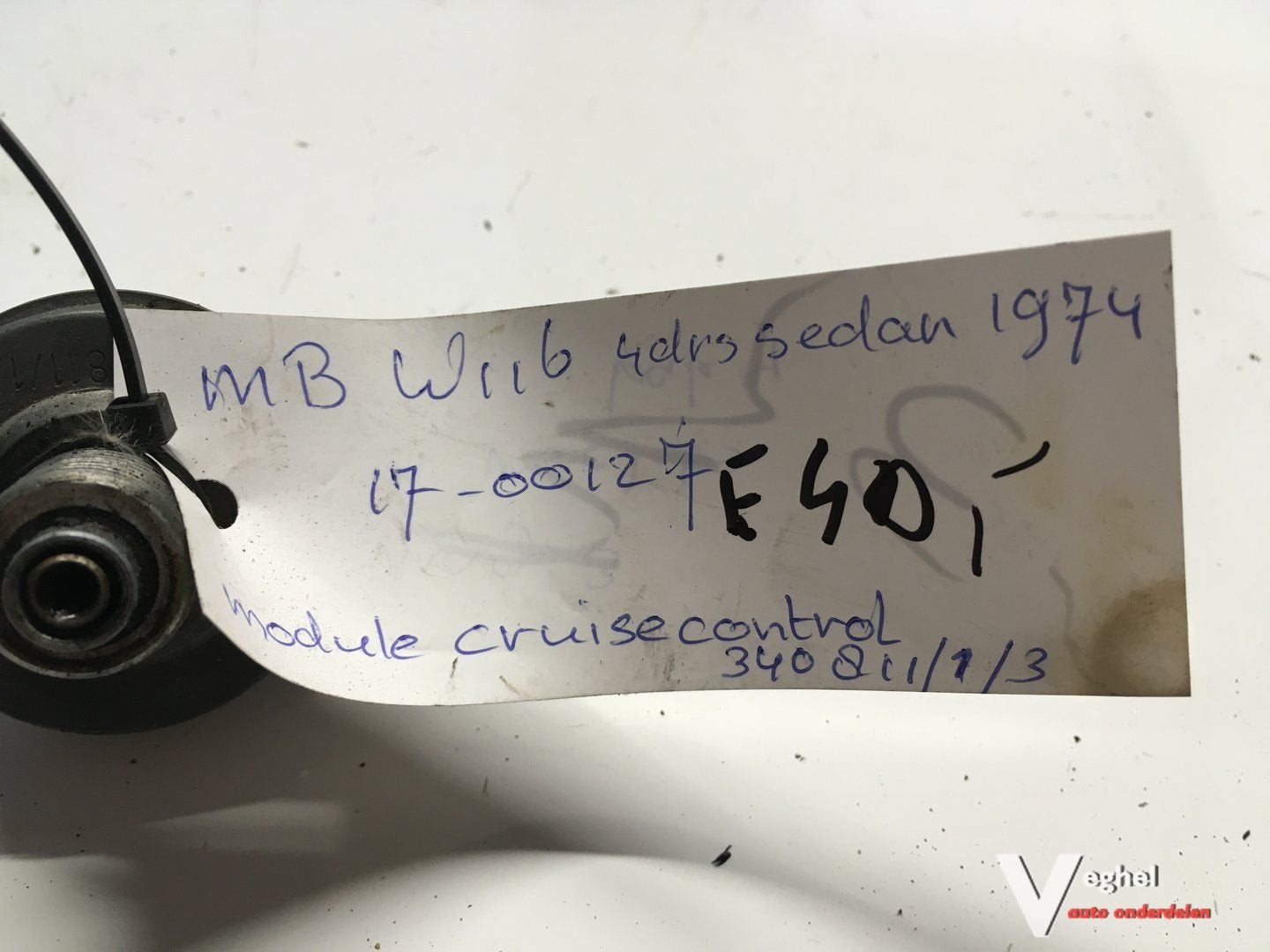 Mercedes W116 1974 Wagennr 1600127 Cruise control module 340, -, Utilisé, -, -