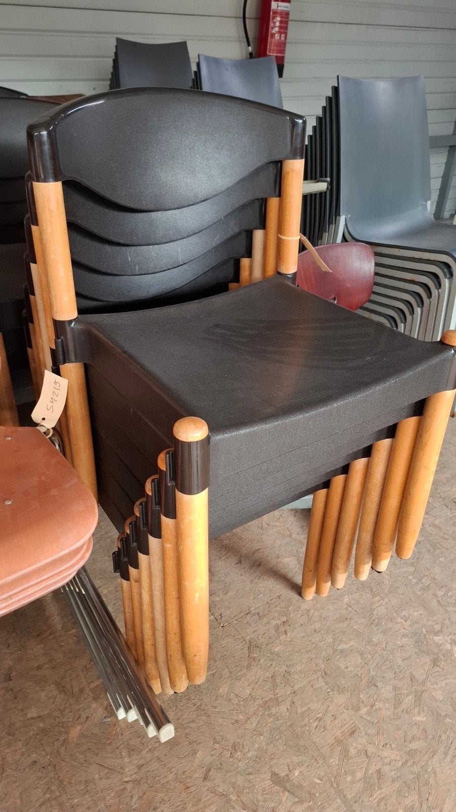 16 horeca design CASALA strax stapel partij stoelen lot, Enlèvement ou Envoi, Bois