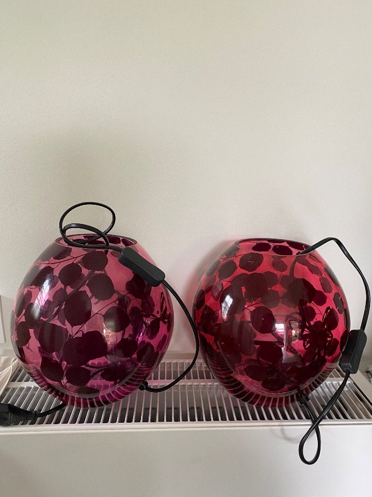 Lampe chevet, Maison & Meubles, Enlèvement, Utilisé, Verre