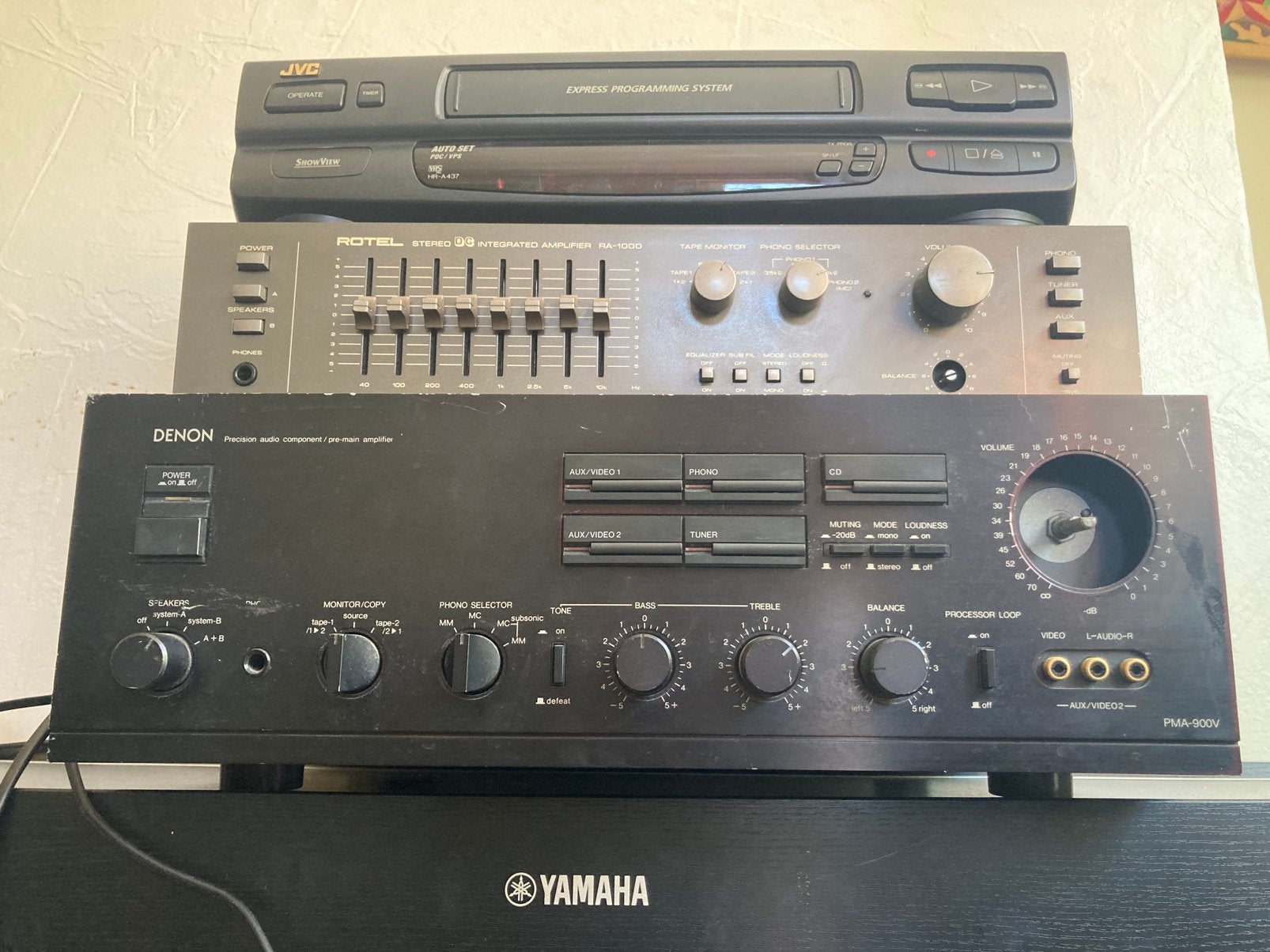 Lot Audio Video / Denon PMA-900V / JVC / Samsung / Rotel, Ophalen of Verzenden, Zo goed als nieuw, Denon