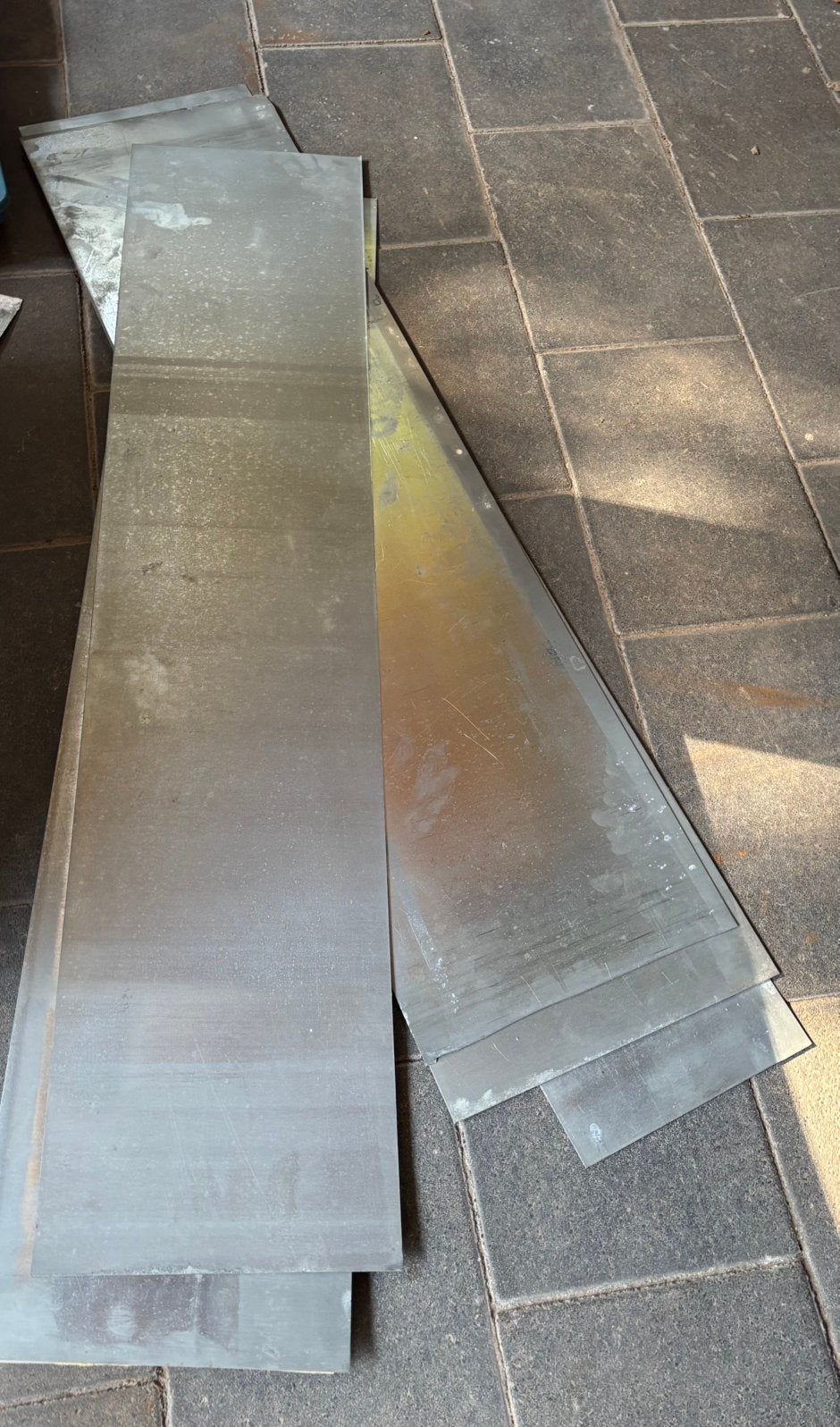 Zinken platen ongeveer 1,5m2, Ophalen of Verzenden, Nieuw, Overige materialen, Minder dan 20 mm