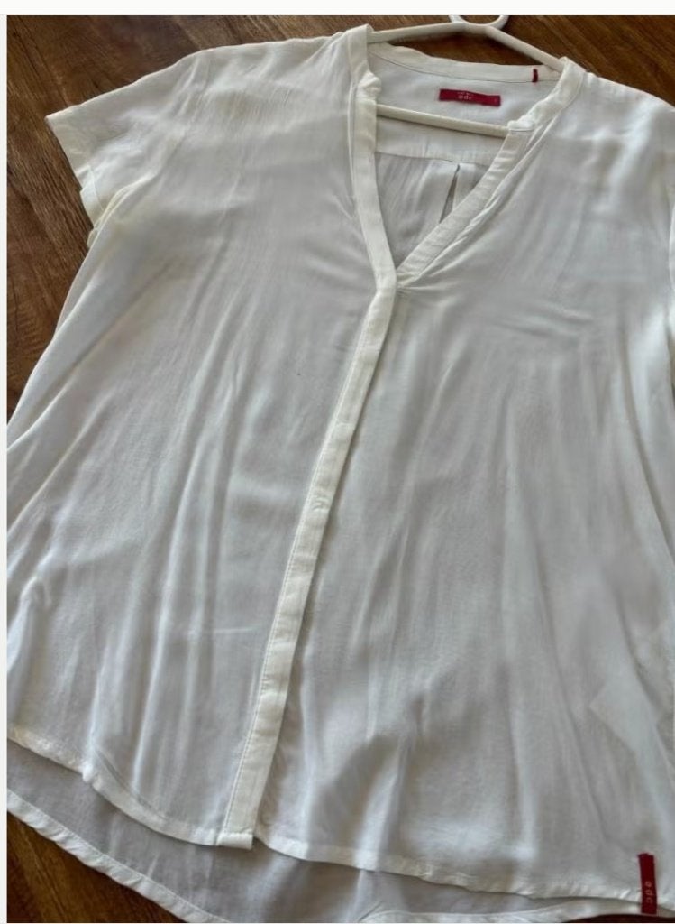 Blouse EDC maat L, Wit, Maat 42/44 (L), Ophalen of Verzenden, Zo goed als nieuw