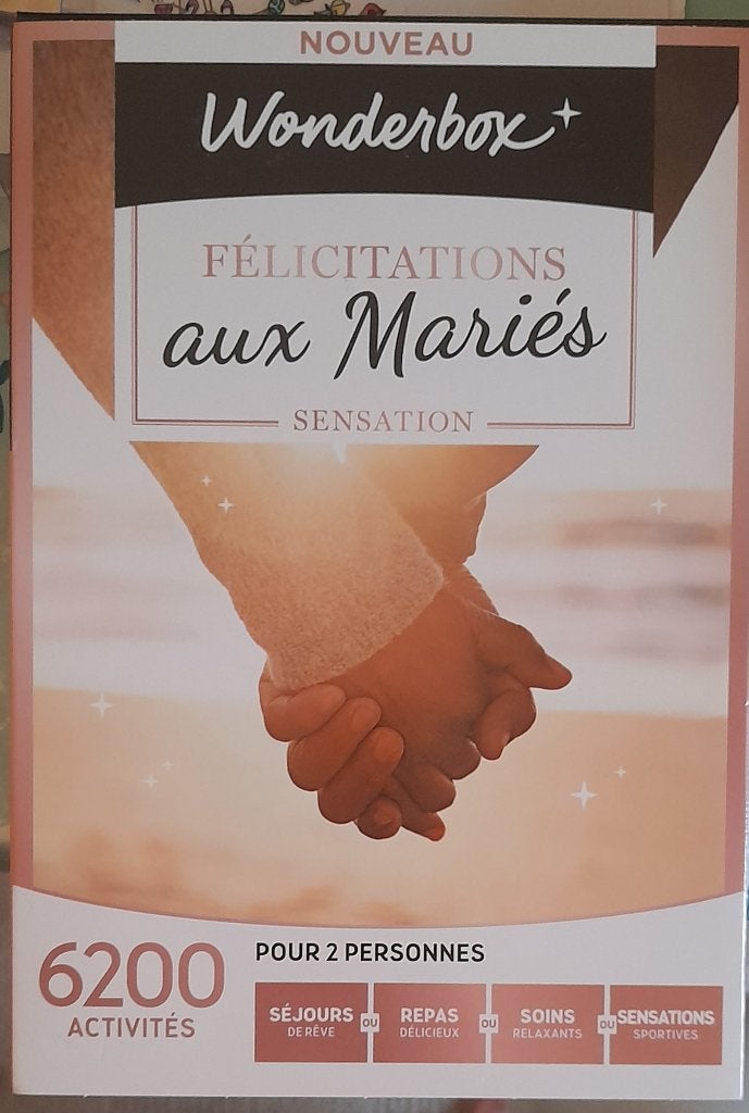 WONDERBOX vive les mariés, Tickets & Billets, Deux personnes, 1 nuitée