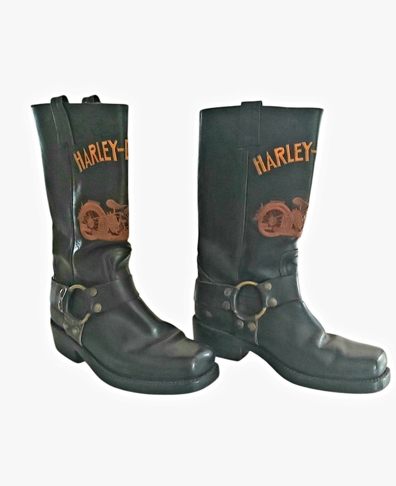 Harley-Davidson — Paar motorlaarzen/Engineer vintage p, Ophalen of Verzenden