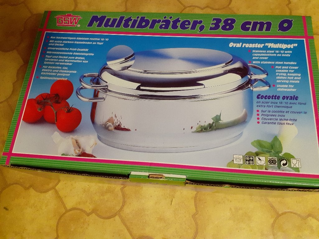 Multibraadpan, Ophalen, Nieuw, Inox, Braadpan