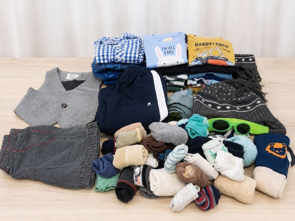 Babykleding maat 74-86 – 40 stuks + accessoires, Ophalen, Gebruikt, Overige maten
