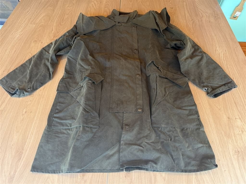 Vintage Driza-Bone Waxed Jacket Olijfgroen Waterdicht - Over, Vêtements | Hommes, Enlèvement ou Envoi, Comme neuf