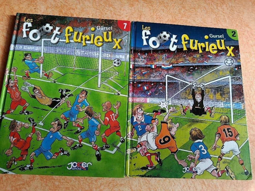 Lot de 2 BD Les Foot Furieux - Tomes 2 et 7, Livres, Plusieurs BD, Enlèvement ou Envoi, Comme neuf, Gürcan Gürsel