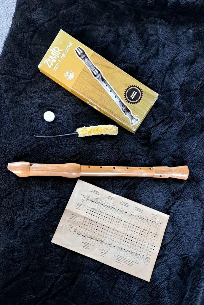 Flûte à bec Zamir vintage, Muziek en Instrumenten, Blaasinstrumenten | Blokfluiten, Ophalen, Alt