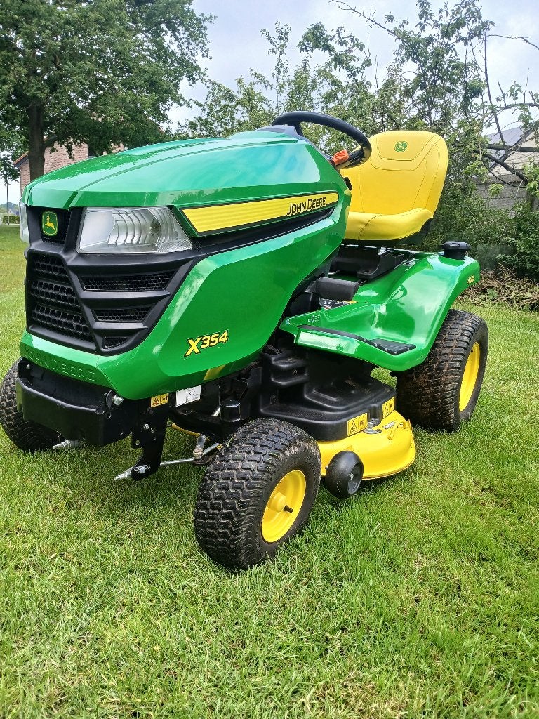 John Deere X354 zitmaaier 4wielsturing, Zo goed als nieuw, Ophalen, John Deere, Mulchfunctie