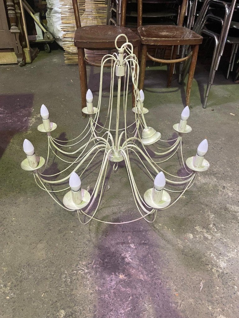 Vintage luster / kroonluchter, Ophalen, Zo goed als nieuw