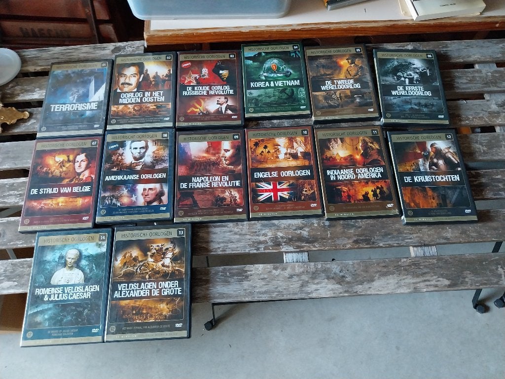 15 dvd's Historische Oorlogen, Ophalen of Verzenden, Gebruikt, Oorlog of Misdaad