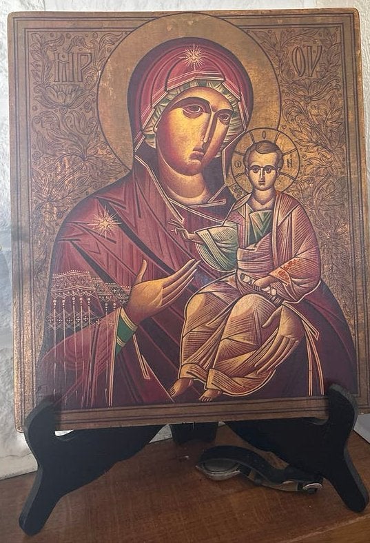 oosters-orthodoxe icoon van de Maagd Maria, Antiek en Kunst, Antiek | Religieuze voorwerpen, Ophalen