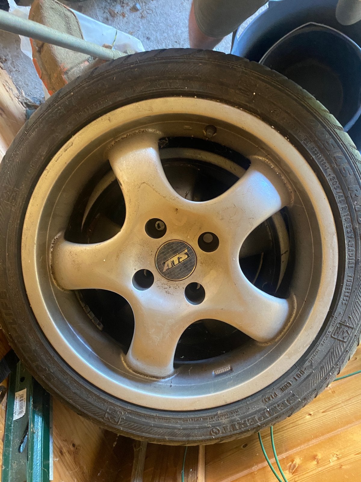 ATS 16” 7J velgen 4x108 + 205/45 R16 – Ford Escort XR3i etc, Ophalen, Gebruikt
