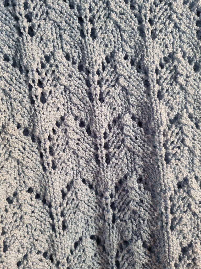 Handgebreide trui maat M / L, Maat 38/40 (M), Blauw, Ophalen of Verzenden, Handgemaakt