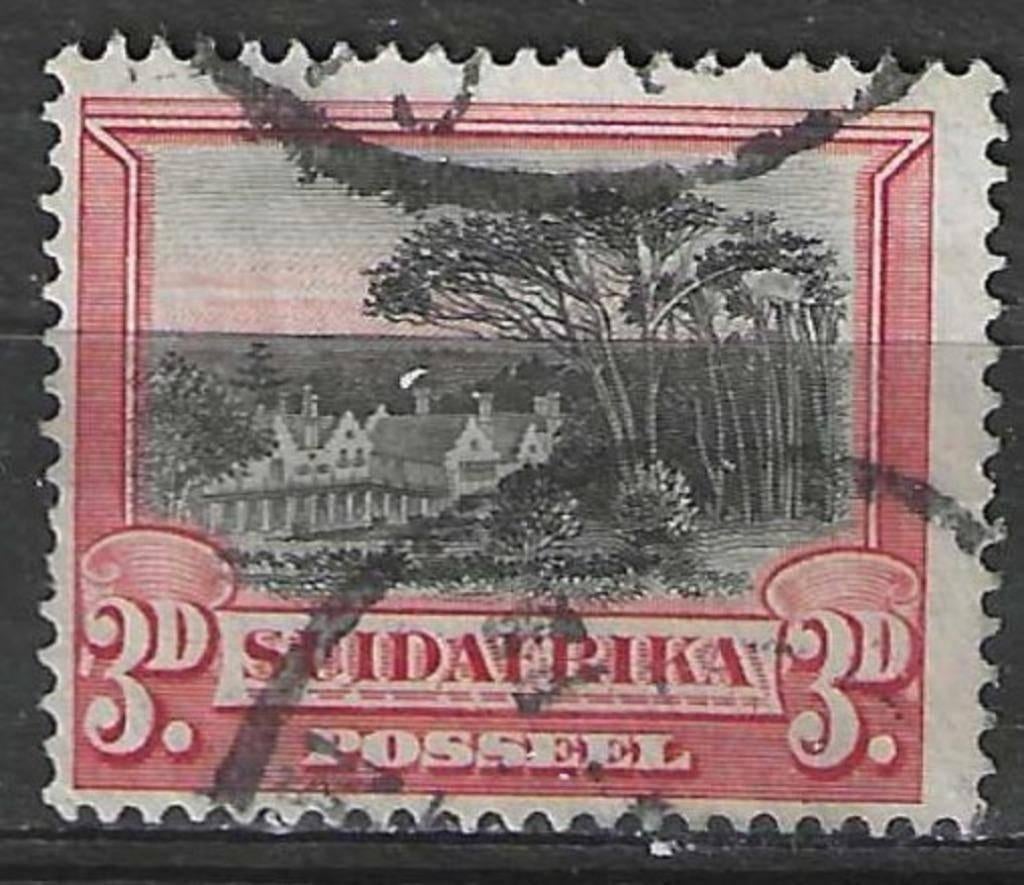 Zuid-Afrika 1927/1928 - Yvert 32 - Groote Schuur (ST), Verzenden, Zuid-Afrika, Gestempeld