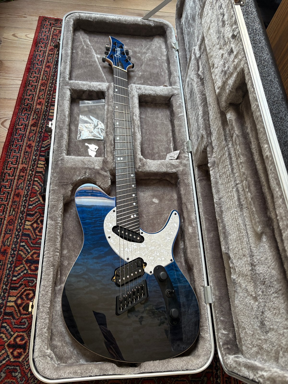 Ormsby TX Exotic 6 Skyfall Blue, Ophalen, Zo goed als nieuw, Solid body, Overige merken