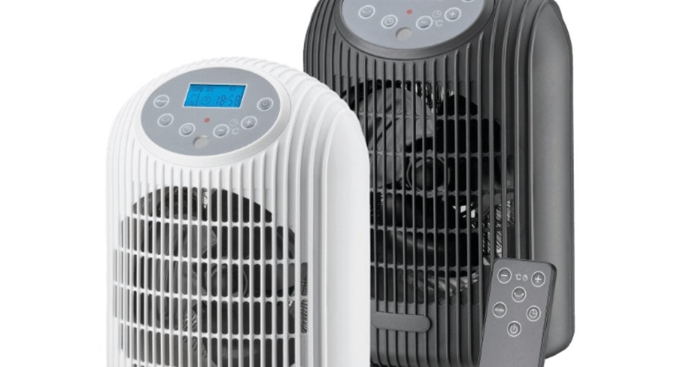 Quigg heteluchtventilator, Electroménager, Ventilateurs, Enlèvement, Ventilateur avec télécommande, Comme neuf, Ventilateur de table