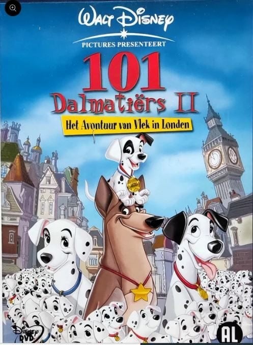 Disney dvd - 101 dalmatiers 2 avontuur van vlek in londen, Cd's en Dvd's, Ophalen of Verzenden