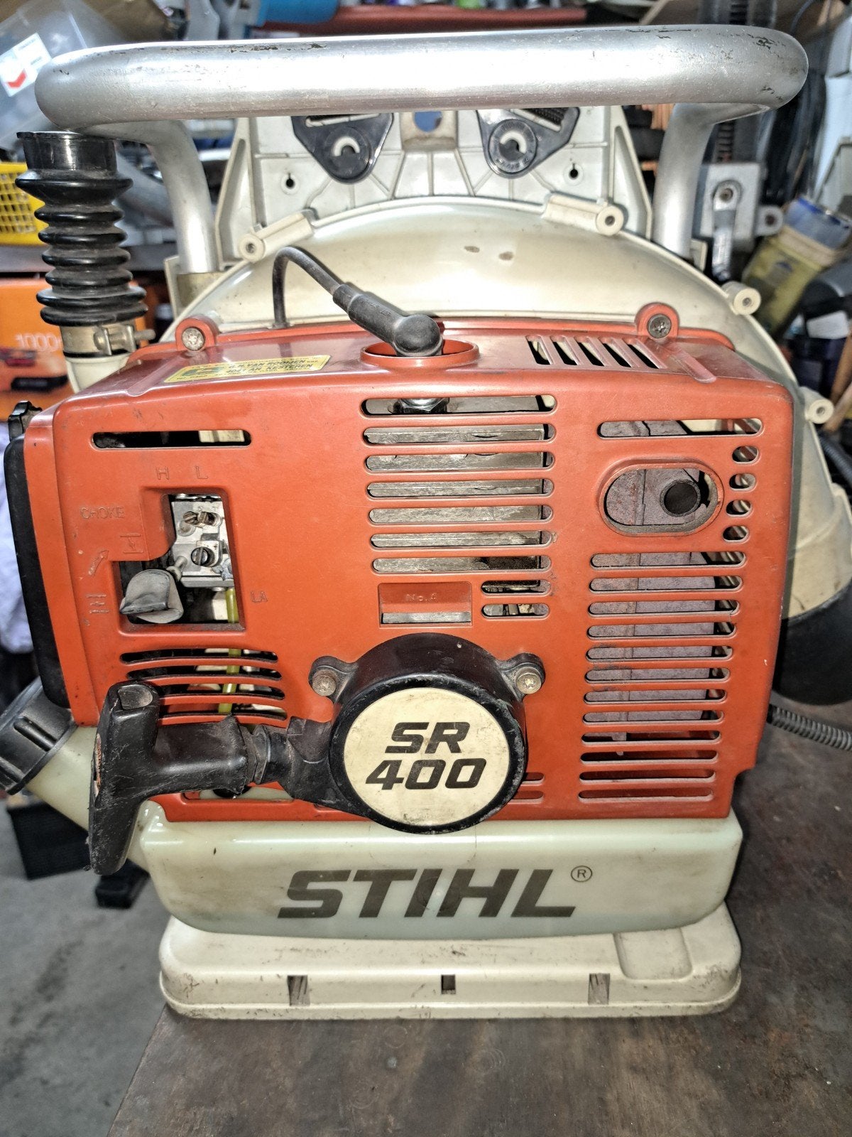 Stihl sr / br 400 bladblazer, Jardin & Terrasse, Stihl, Enlèvement, Utilisé, Porté à dos