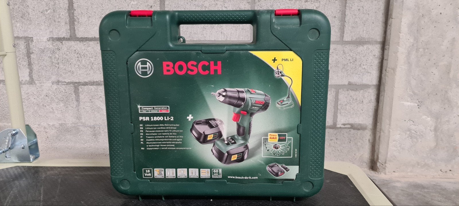 Perceuse sans fil Bosch PSR 1800 Li-2, Enlèvement