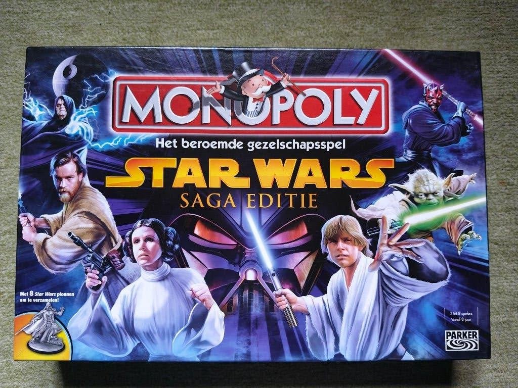 Monopoly Star Wars Saga editie Nederlandstalig, Ophalen of Verzenden, Zo goed als nieuw, Parker