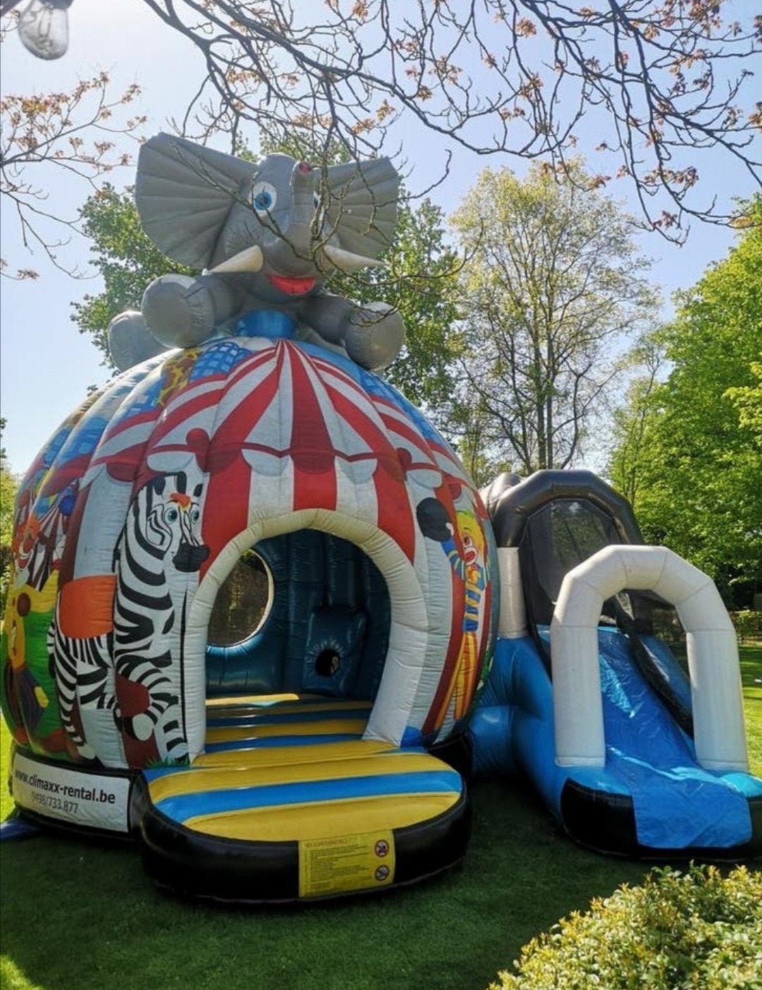 Springkasteel disco circus, Hobby en Vrije tijd, Ophalen
