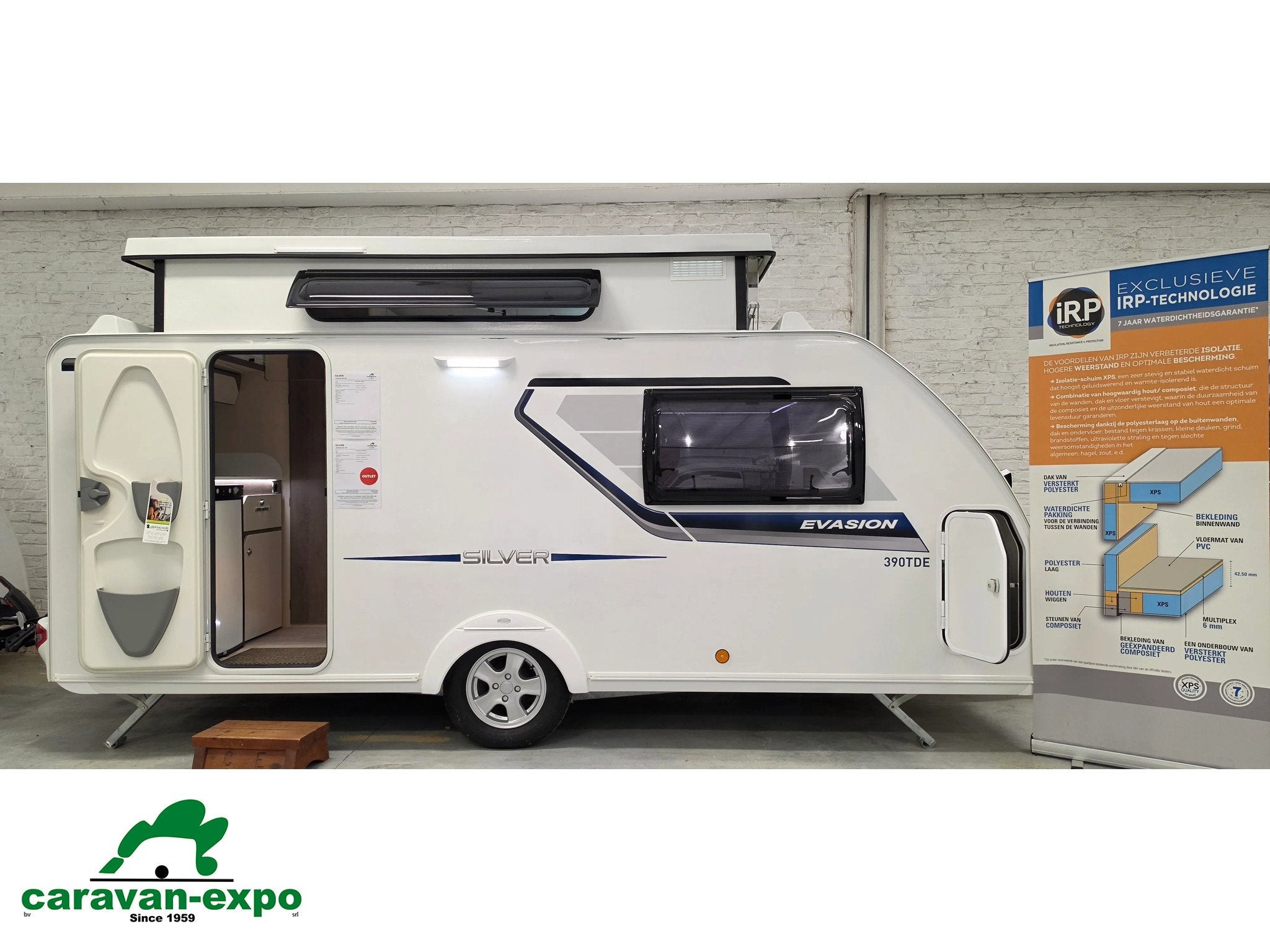 SILVER EVASION 390 TDE, Caravans en Kamperen, Caravans, Overige merken, Bedrijf, 4 tot 5 meter, Tot en met 3