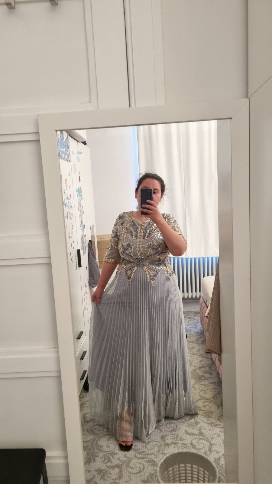 robe soirée, Vêtements | Femmes, Robes, Gris, Enlèvement ou Envoi, Boutique indépendante, Sous le genou