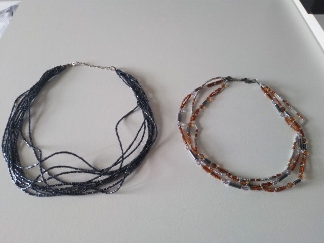 Deux colliers, Bijoux, Sacs & Beauté, Colliers, Enlèvement ou Envoi, Comme neuf